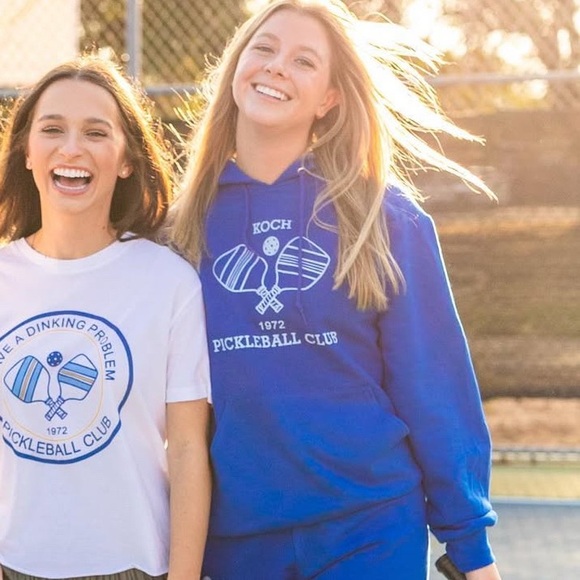 Koch Tops - KOCH Blue Limited Edition Long Sleeve 1972 Pickleball Club Hoodie size M